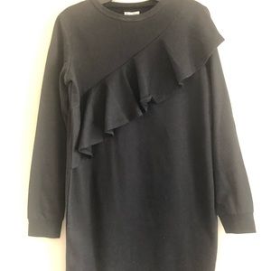 Black sweatshirt dress